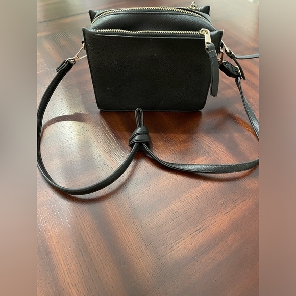 Under one Sky women’s small black studded cross body bag with adjustable strap - Picture 2 of 6